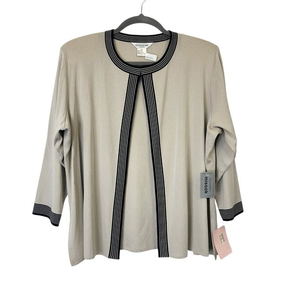 NEW Misook Cardigan Sweater Women’s Size 3X Beige - Picture 1 of 8